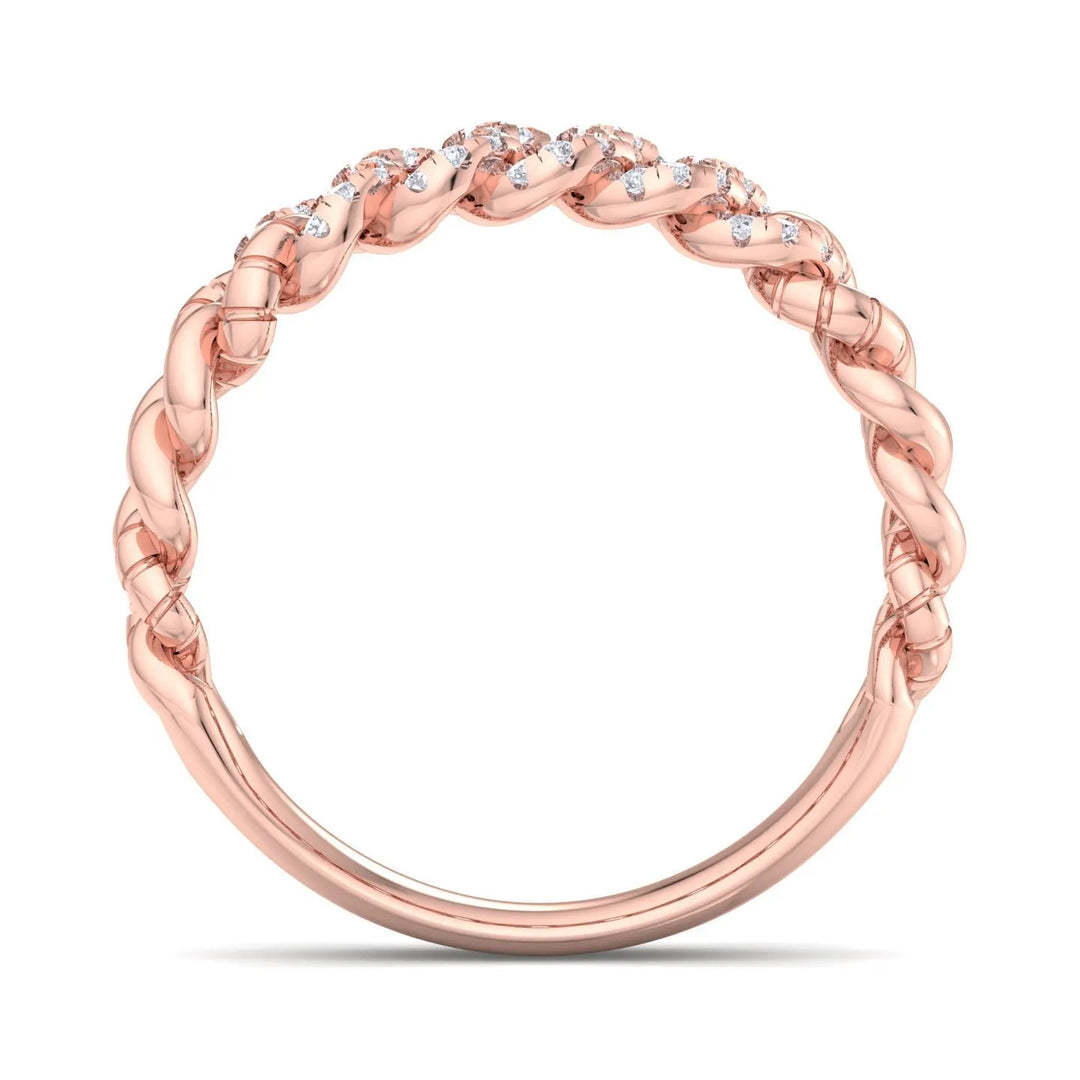 Glitter Chain Silver Ring  – Heera One