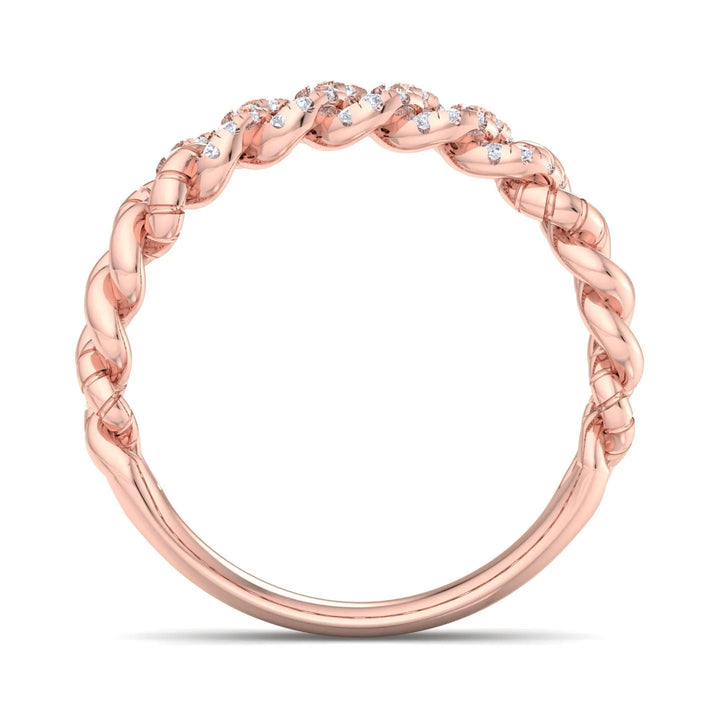 Glitter Chain Silver Ring  – Heera One