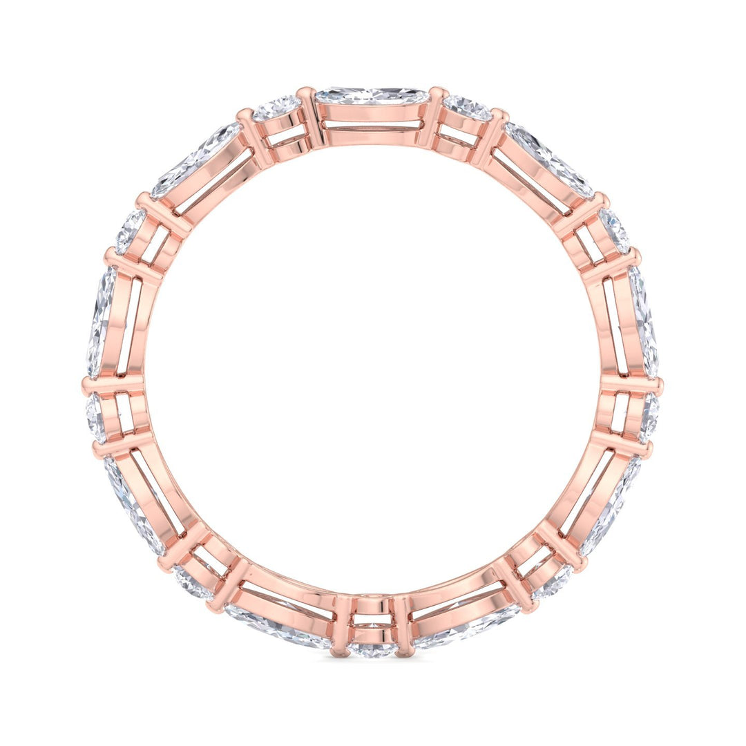 ROUND - MARQUISE ETERNITY BAND RING