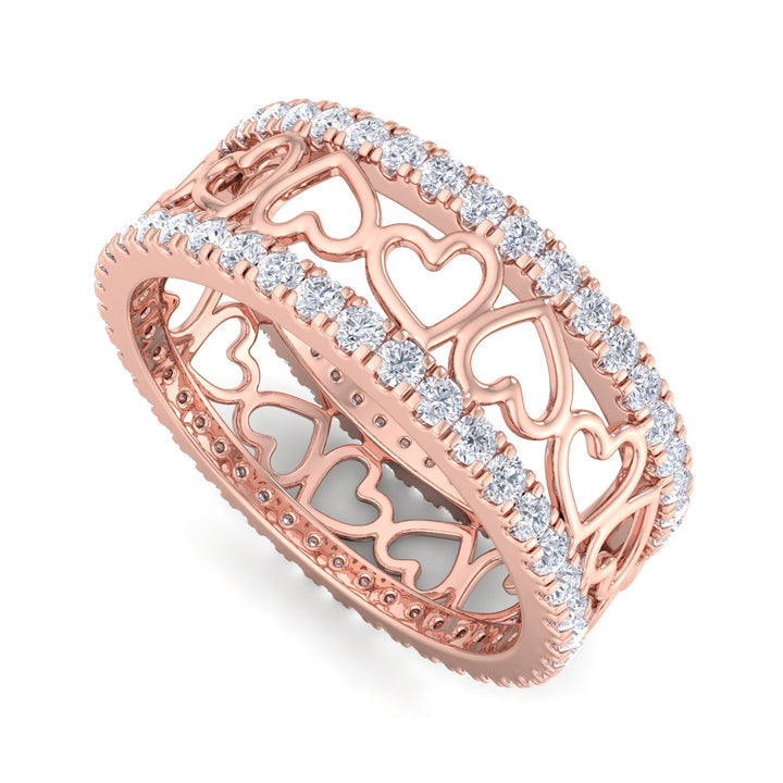 Infinity Heart Band Ring