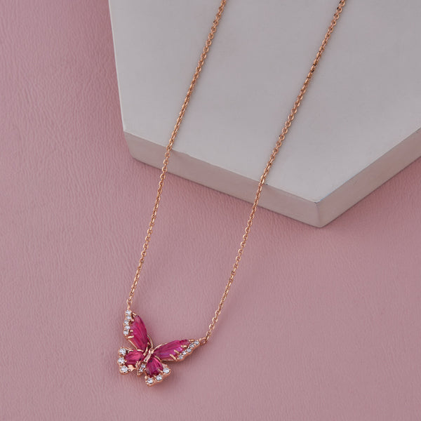 Blush Wings Necklace