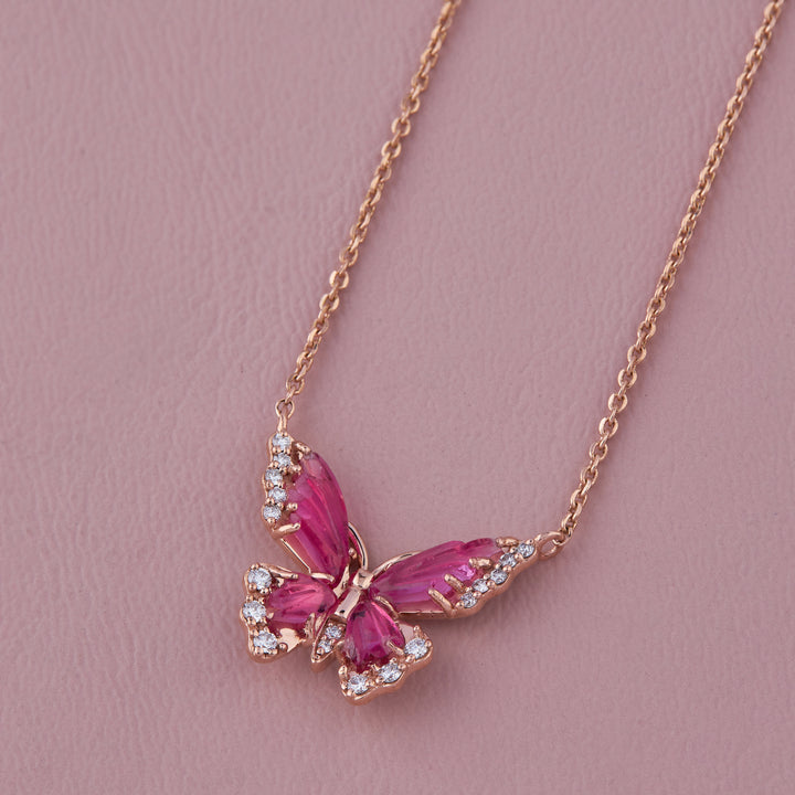 Blush Wings Necklace