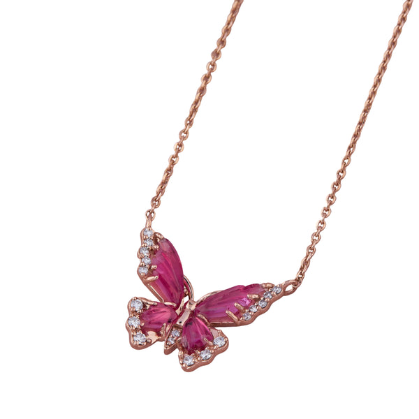 Blush Wings Necklace