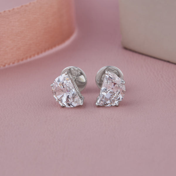 Halfmoon Diamond Studs 1ctw