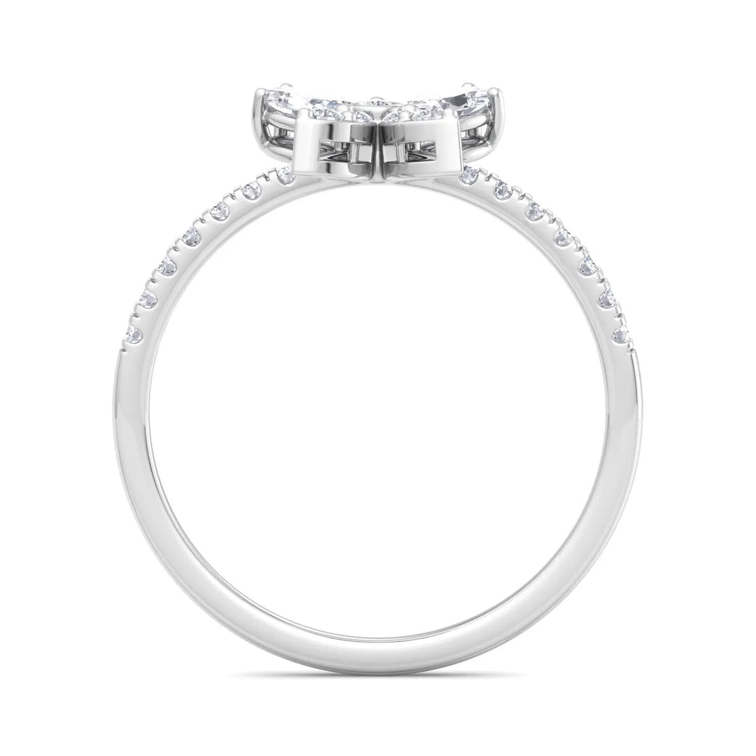 Endless Shimmer BUTTERFLY BIRTHDAY SILVER RING  – Heera One