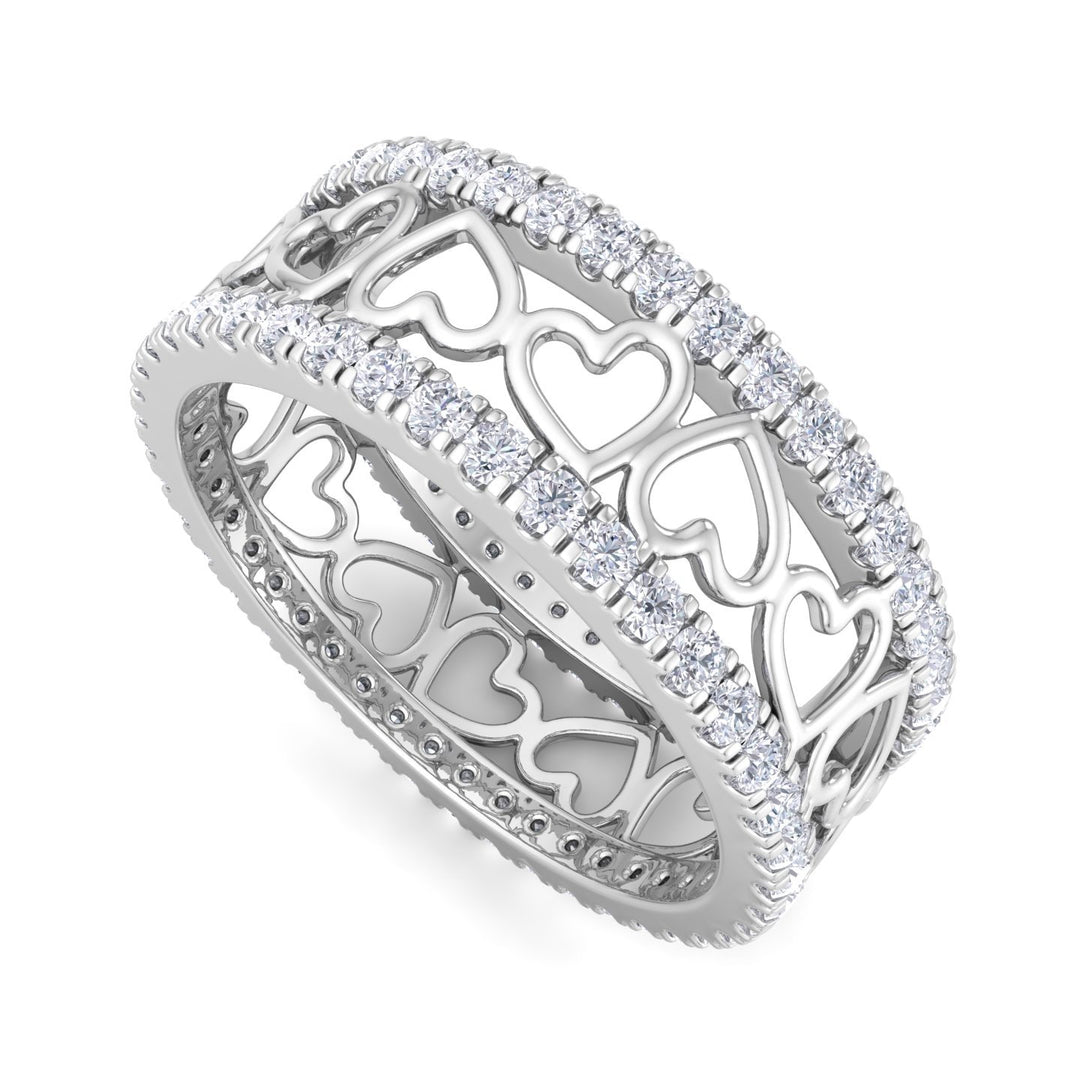 Infinity Heart Band Ring