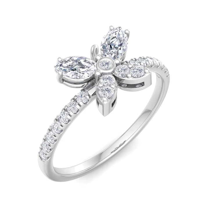 BUTTERFLY BIRTHDAY SILVER RING  – Heera One