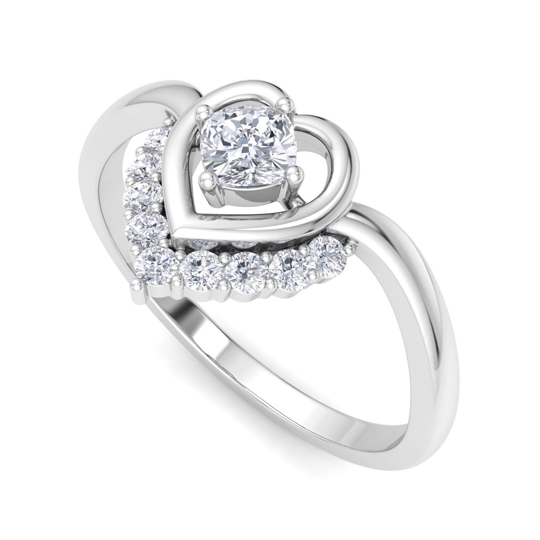 Heart Diamond Ring