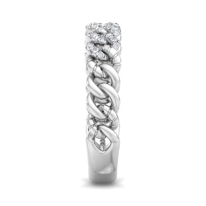 Grace Chain Silver Ring  – Heera One