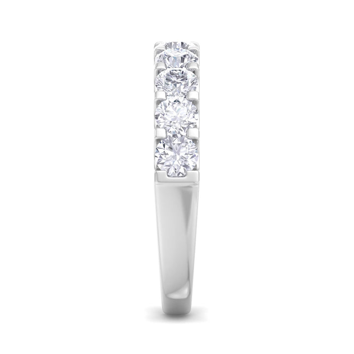 ROUND DIAMOND HALF ETERNITY BAND RING