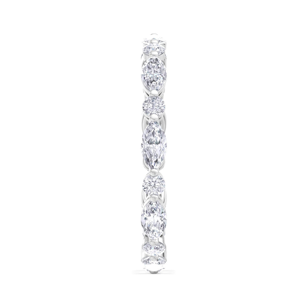 ROUND - MARQUISE ETERNITY BAND RING