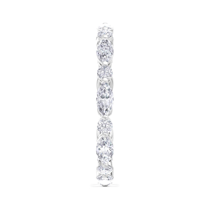 ROUND - MARQUISE ETERNITY BAND RING