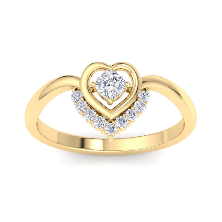 Heart Diamond Ring