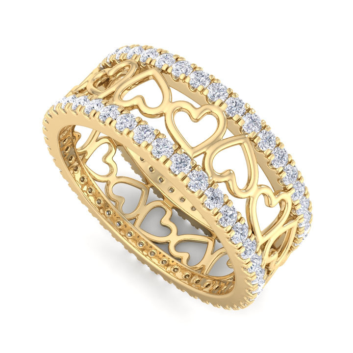 Infinity Heart Band Ring