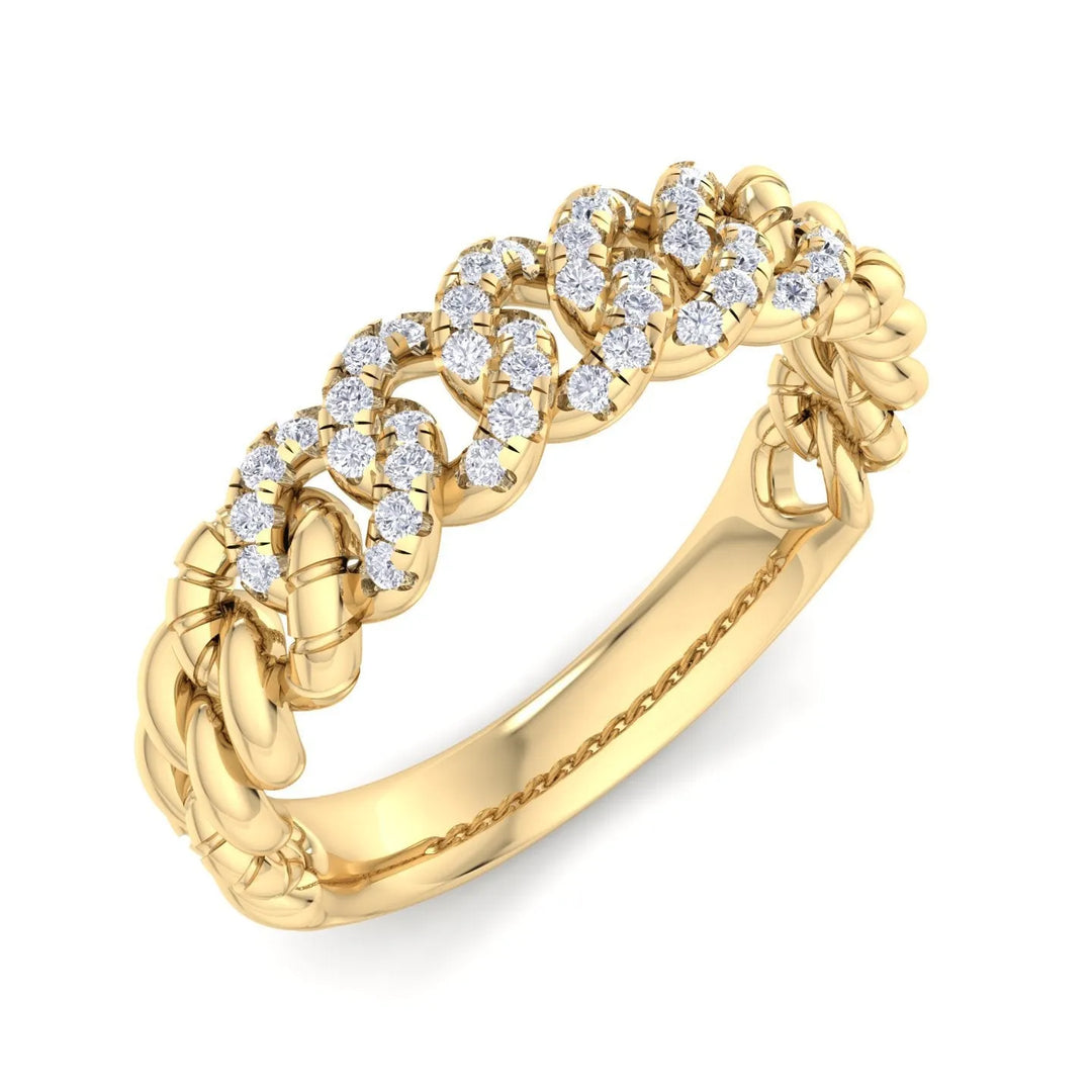 Chain Gold Ring  – Heera One