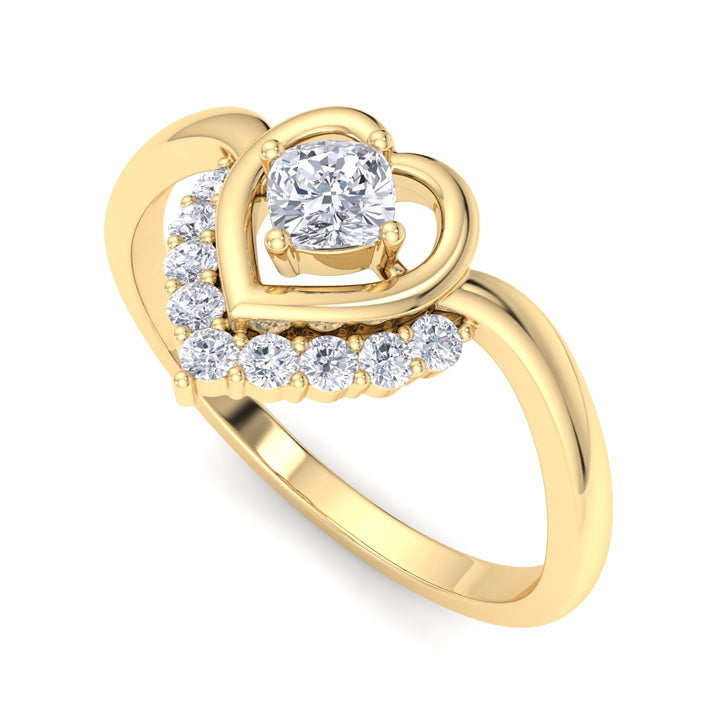 Heart Diamond Ring