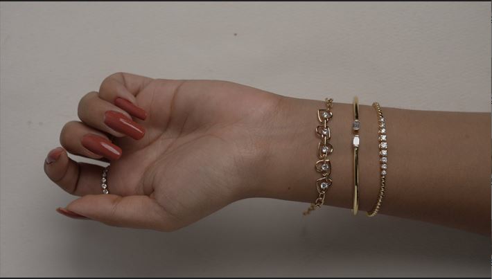 Double Emerald Diamond Cuff Bracelet