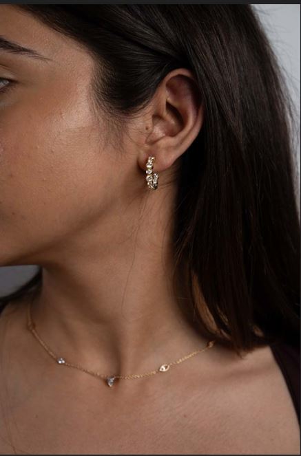 Bezel Set Diamond Cuffs