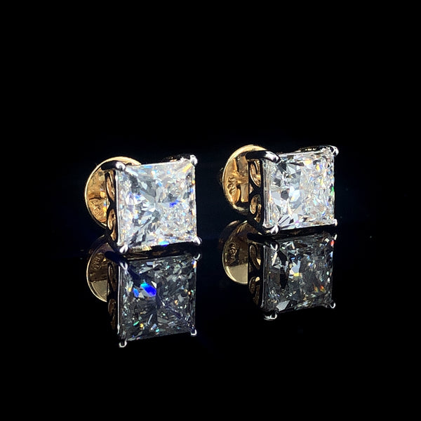Princess Diamond studs 1ctw