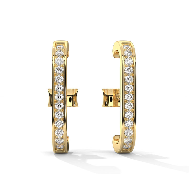 Vertical diamond bar studs