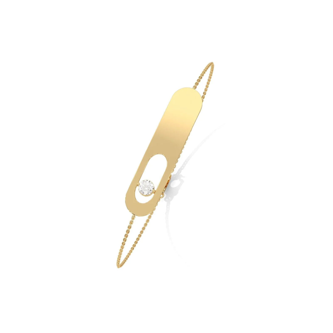 Clean Slate Classic Diamond Gold Bracelet  – Heera One