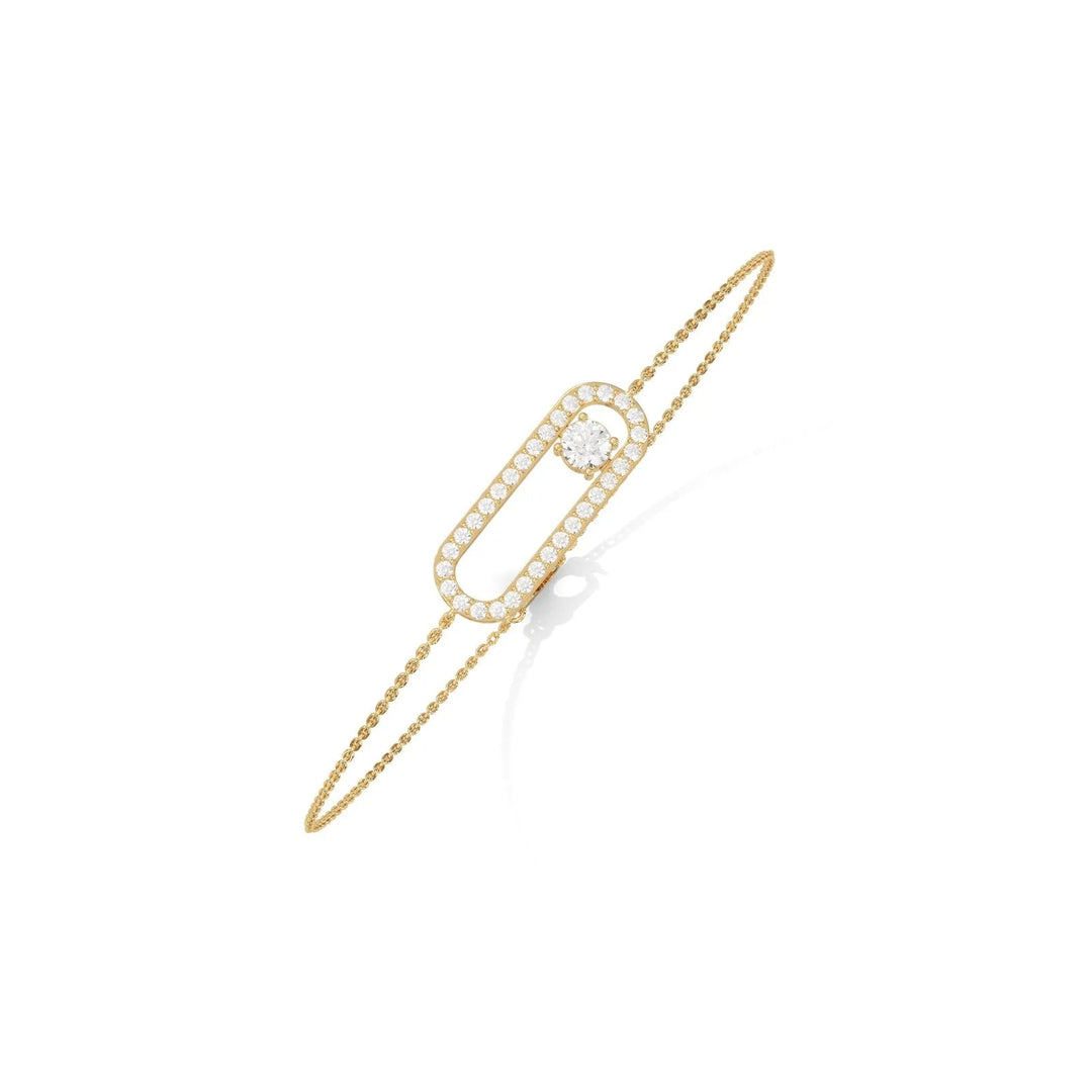 Bond Classic Pavé Diamond Gold Bracelet – Heera One