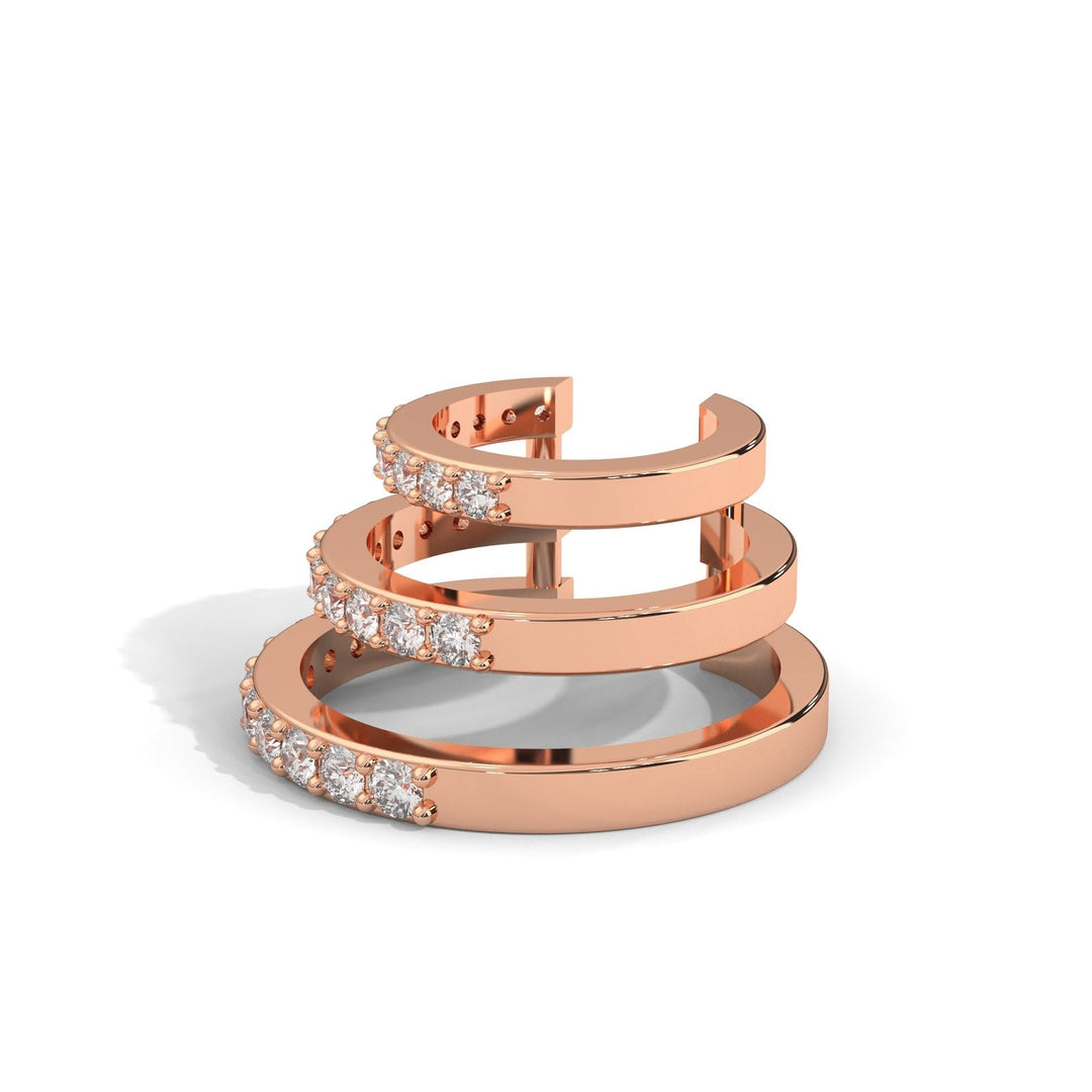 Diamonds Fencing Ear Cuffs