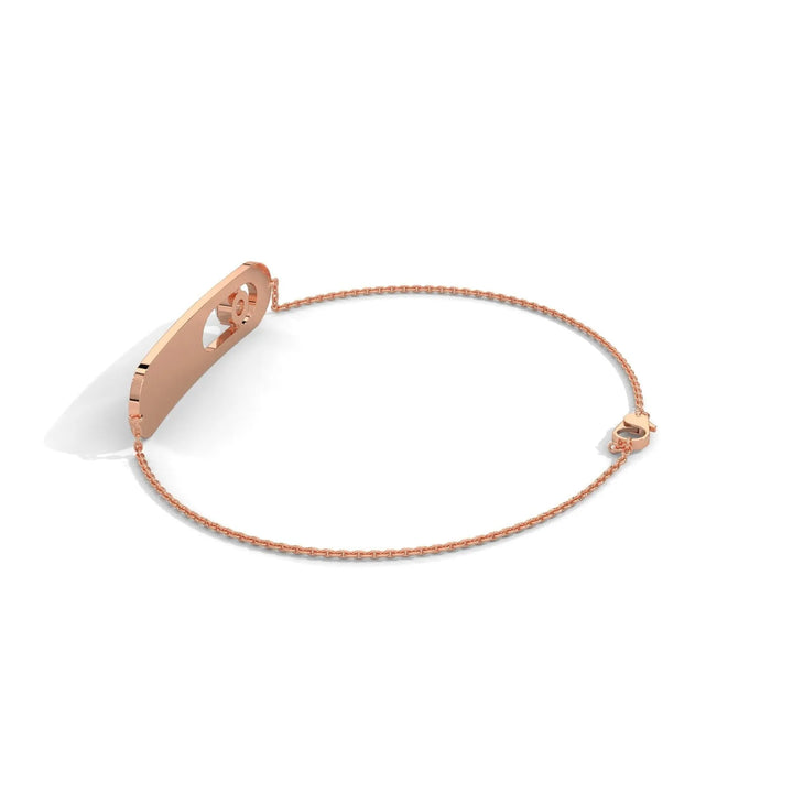 Classic Clean Slate Classic Diamond Rose Gold Bracelet  – Heera One