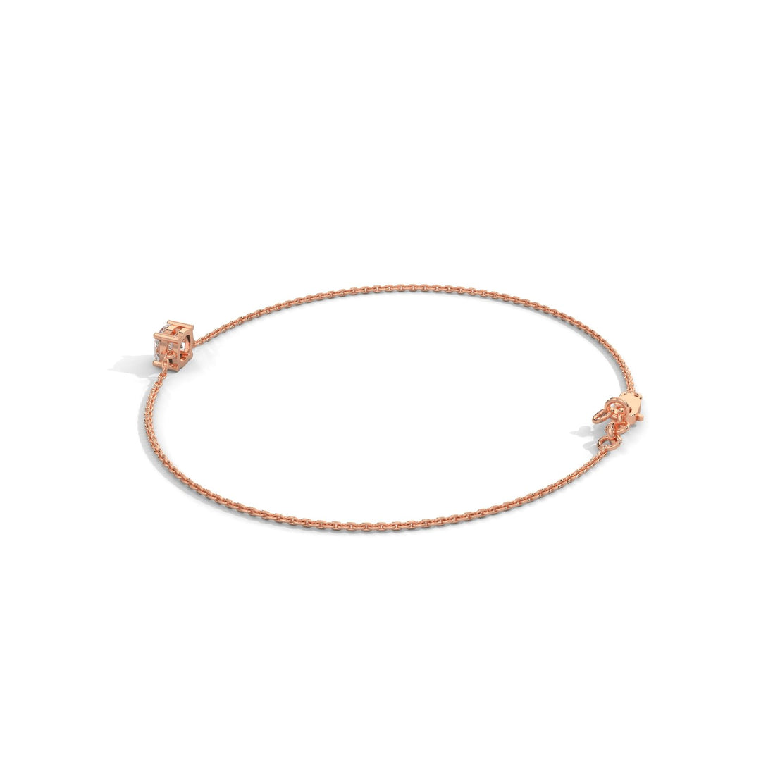 Cushion Diamond Chain Bracelet