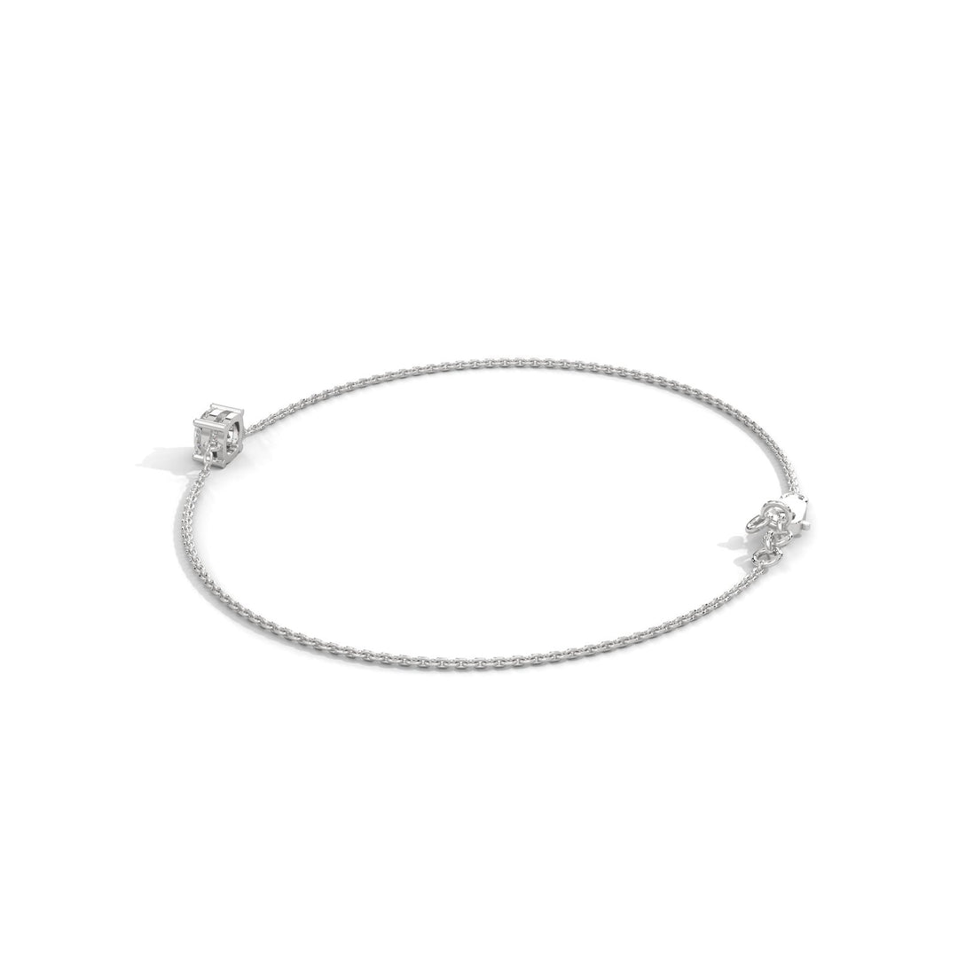 Cushion Diamond Chain Bracelet