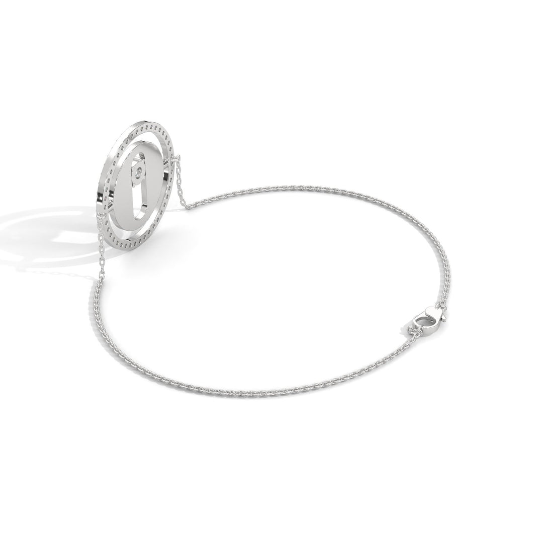 Disc diamond bracelet